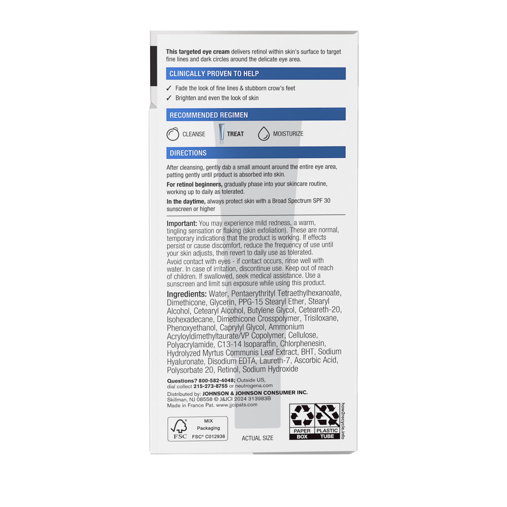 Neutrogena Rapid Wrinkle Repair conseils d utilisation quotidiens sans parfum