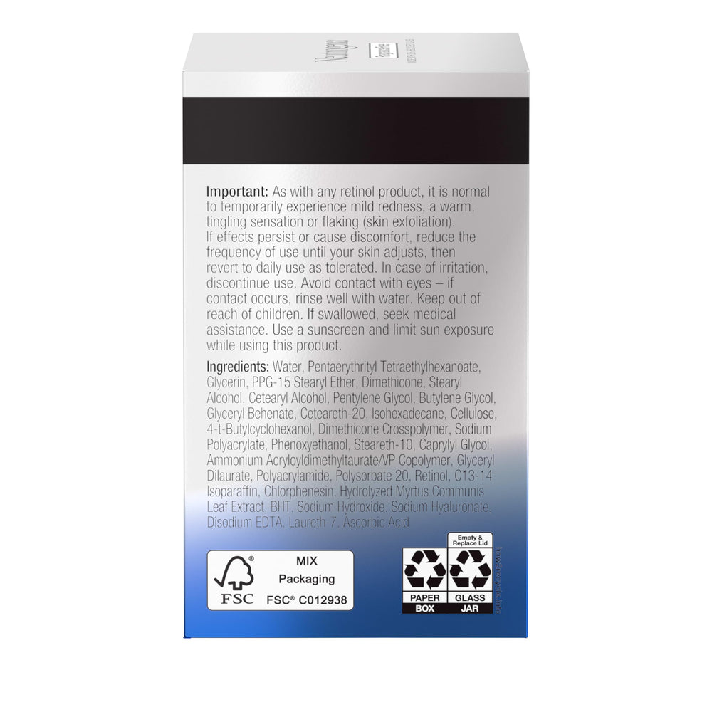 Test dermatologique sur Neutrogena Retinol Pro+