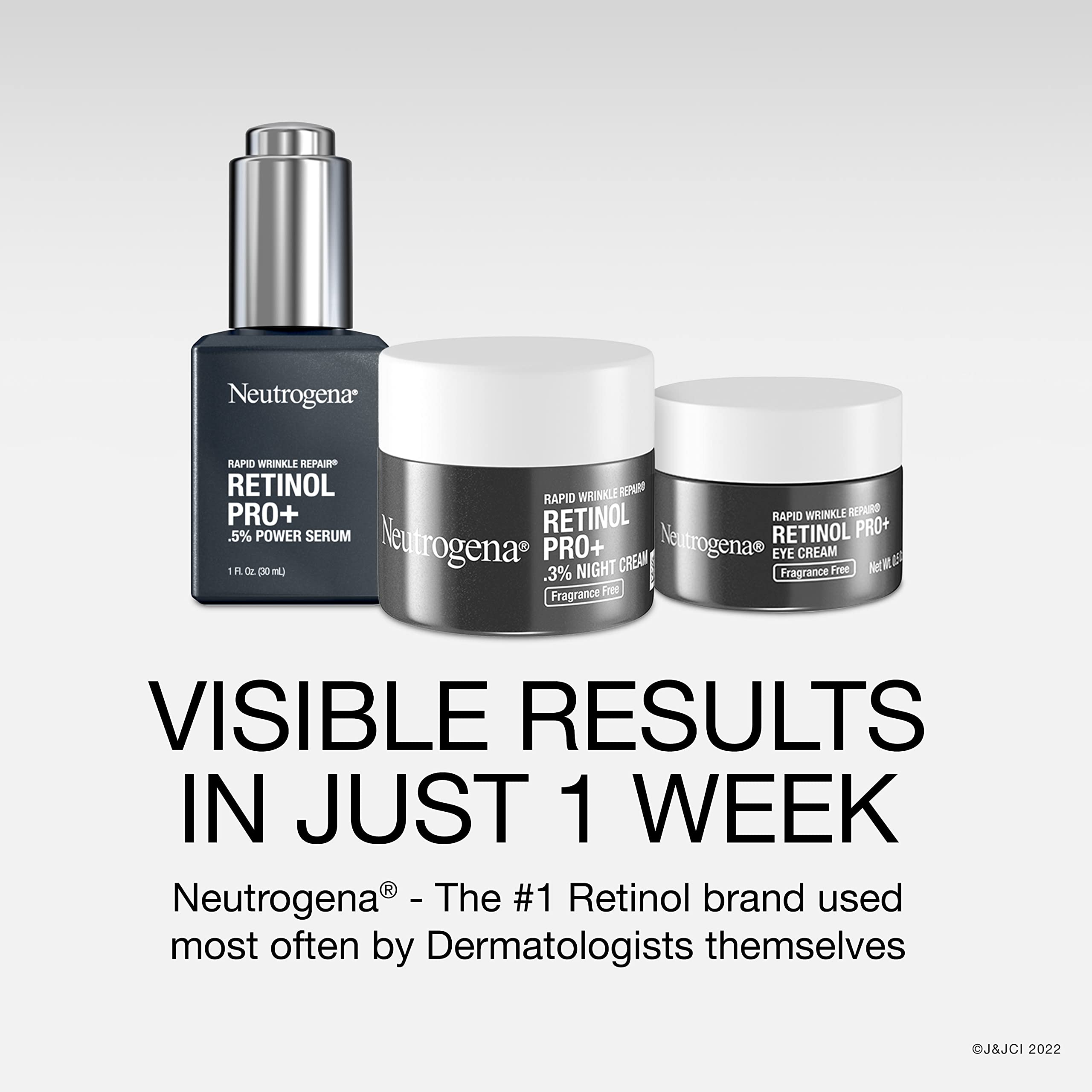Application nocturne recommandée autour des yeux Neutrogena Rapid Wrinkle Repair.