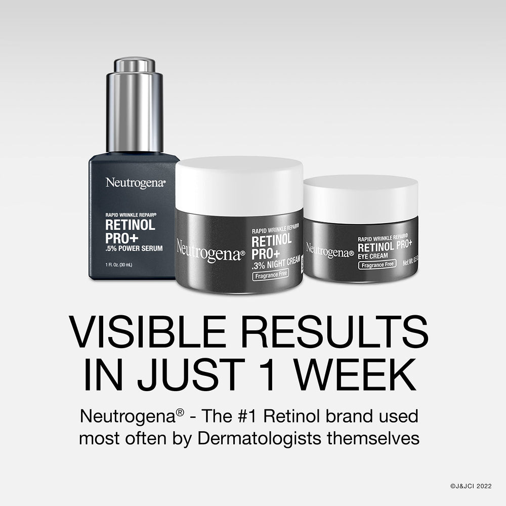 Application nocturne recommandée autour des yeux Neutrogena Rapid Wrinkle Repair.