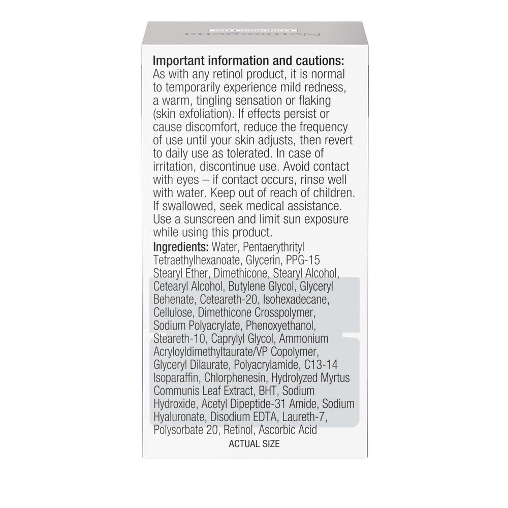 Texture crémeuse du pot Neutrogena Rapid Wrinkle Repair pour les yeux.