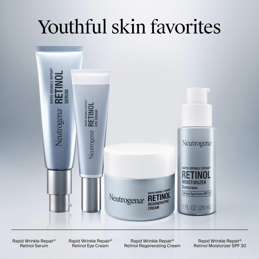 Formule Neutrogena sans parabènes et colorants, convient aux peaux sensibles.