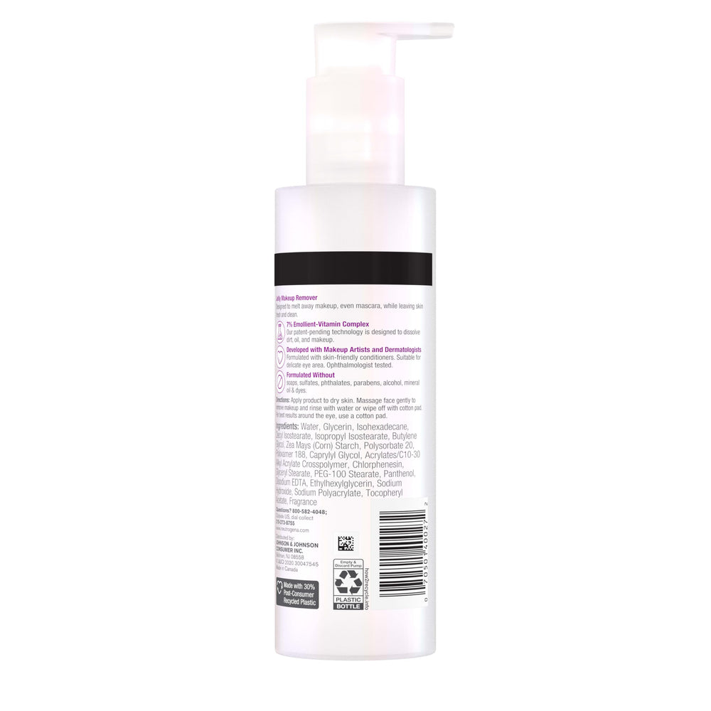 Rinçage à l’eau ou coton avec Neutrogena démaquillant