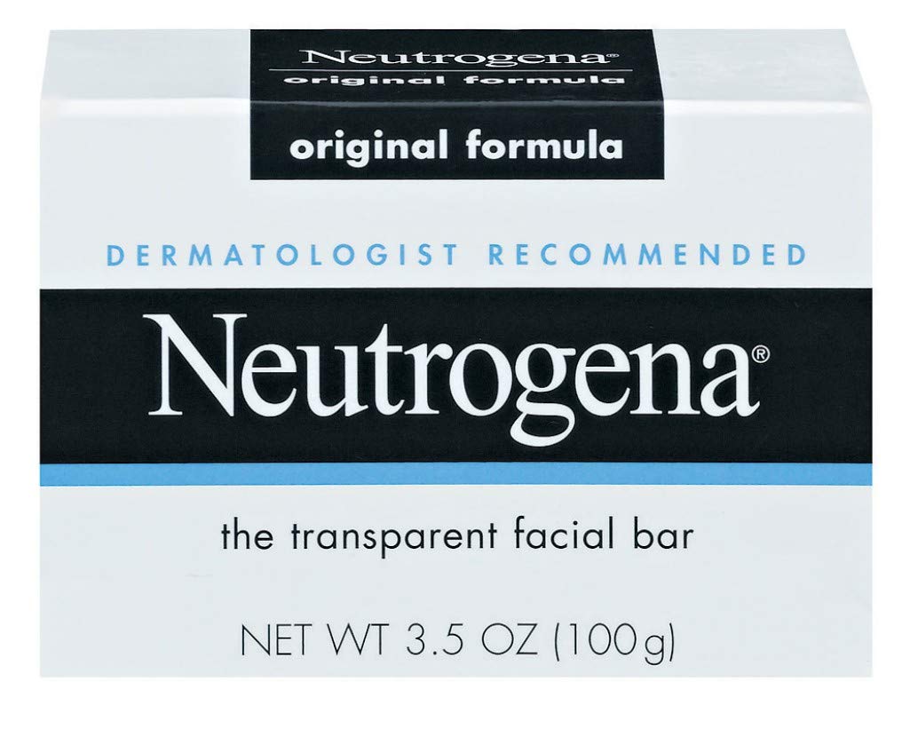 Savon visage Neutrogena Original, barre nettoyante douce pour peau propre.