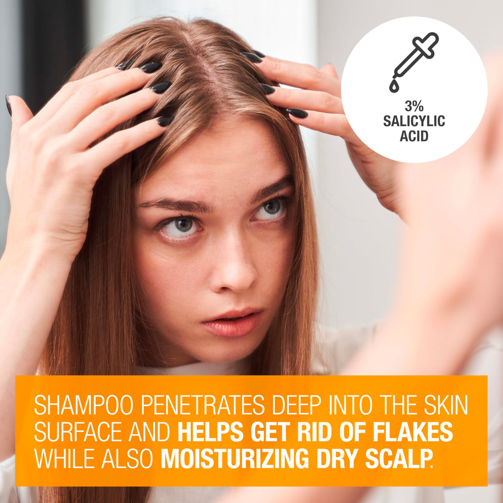 Neutrogena Scalp Therapy proche du flacon, montre le design épuré.