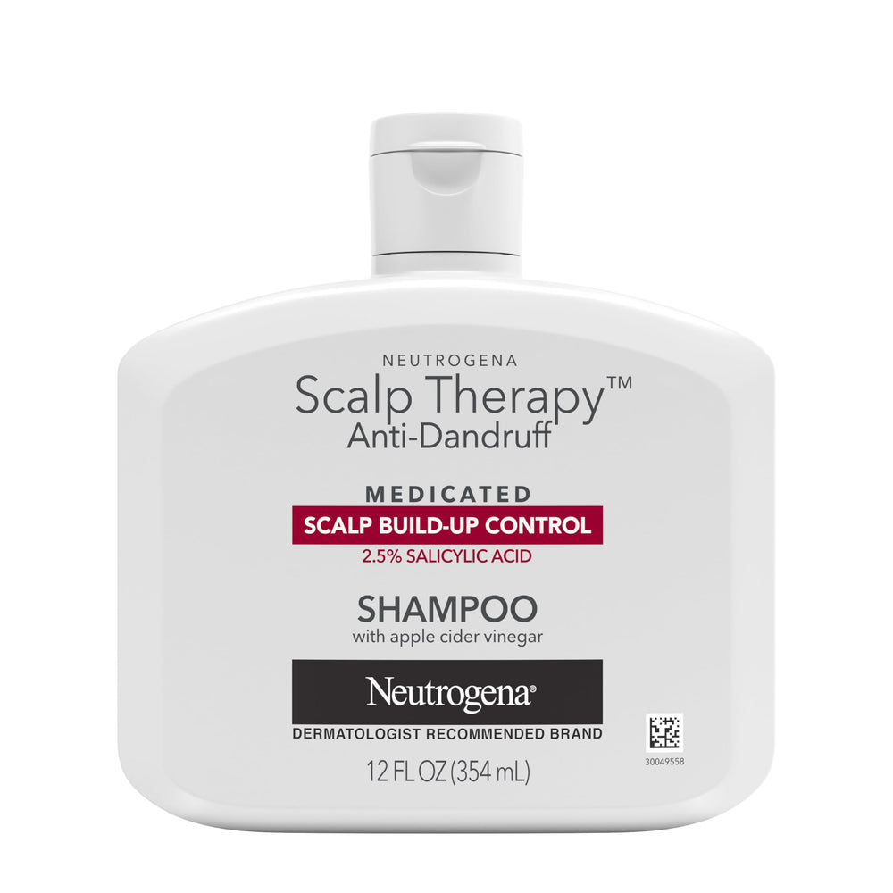 Neutrogena Shampoing anti-pelliculaire, flacon en gros plan, contrôle des pellicules possible.