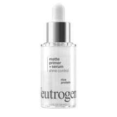 Neutrogena Shine Control bouteille-serum matte, texture lisse prête pour le maquillage.