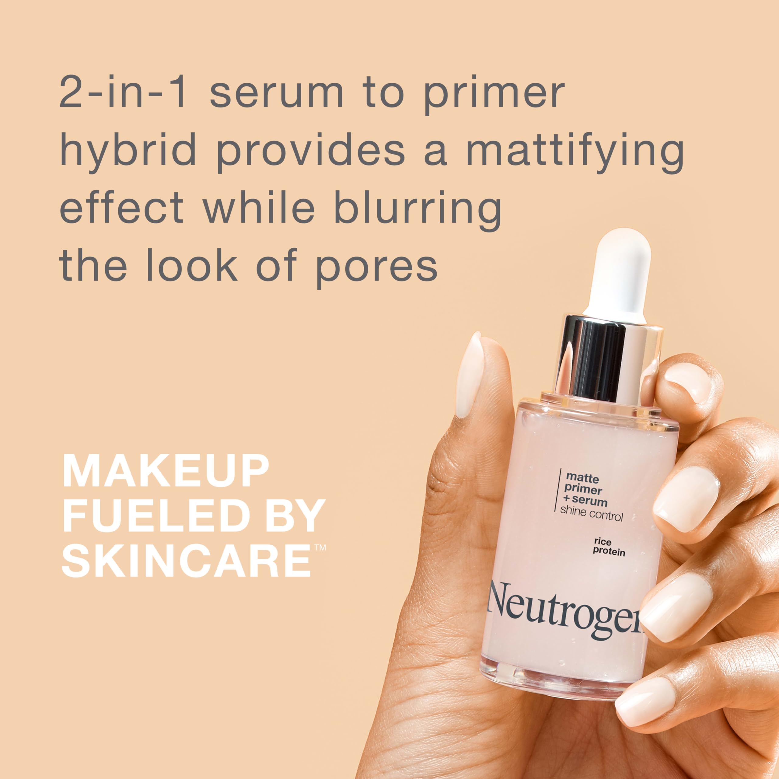 Neutrogena Shine Control texture-serum, sensation légère et matifiante.