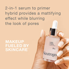 Neutrogena Shine Control texture-serum, sensation légère et matifiante.
