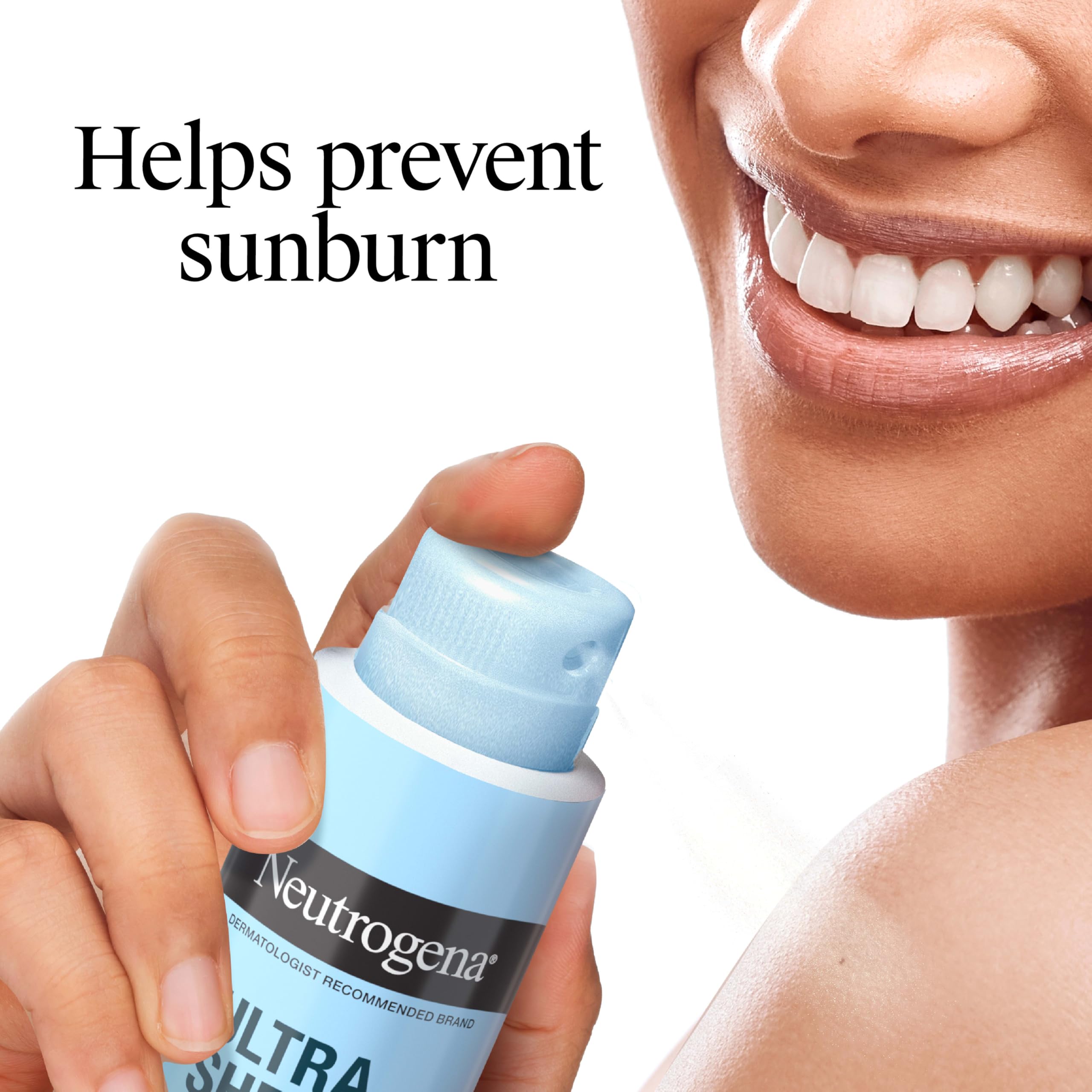 Étiquette SPF 45 Neutrogena indiquant protection UVA/UVB fiable.