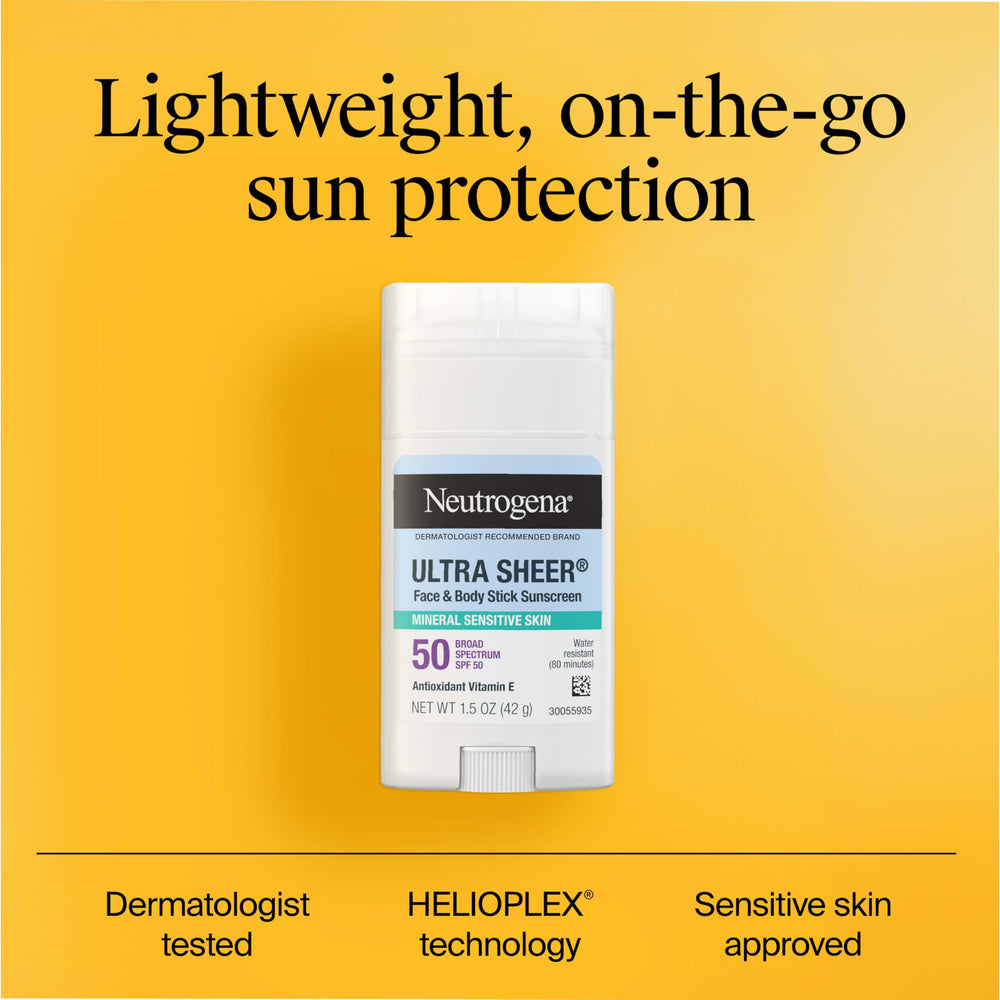 Application visage et corps avec Neutrogena, texture légère et non grasse.