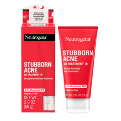 Neutrogena Stubborn Acne AM Treatment bottle with oil-free daytime formula