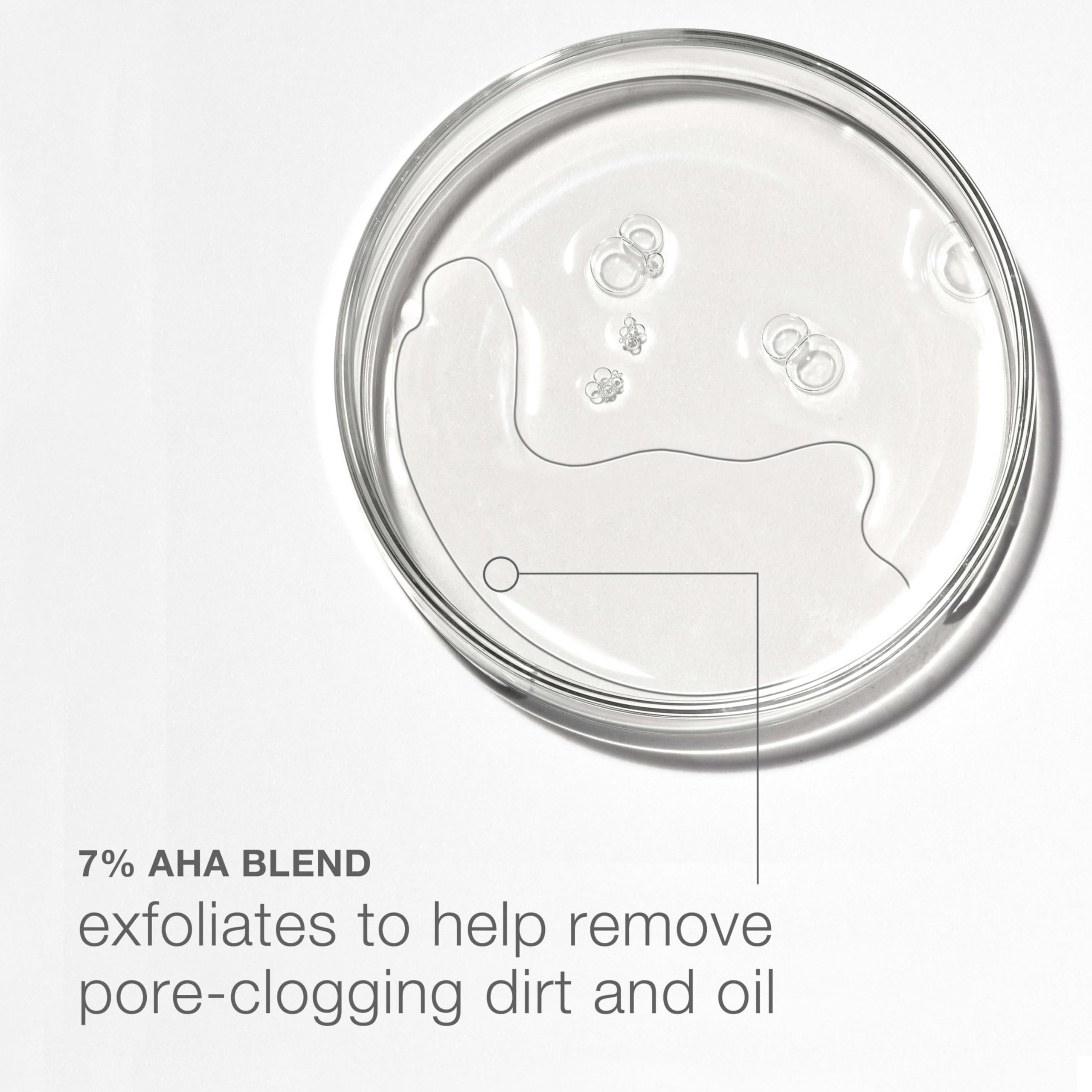 Neutrogena Stubborn Texture – mélange AHA exfolie en douceur les pores.
