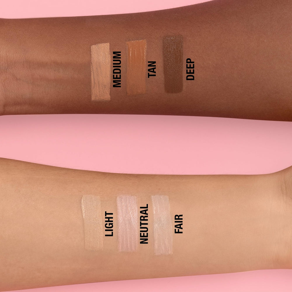 Teinte neutre adaptée à une peau naturelle et homogène.