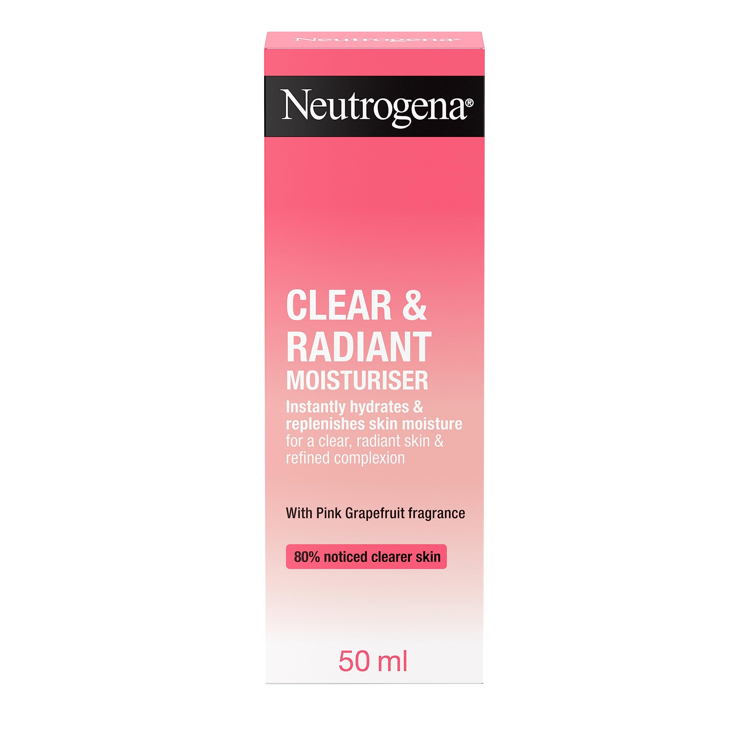 Tube Neutrogena 50 ml sans huile, hydratation légère.