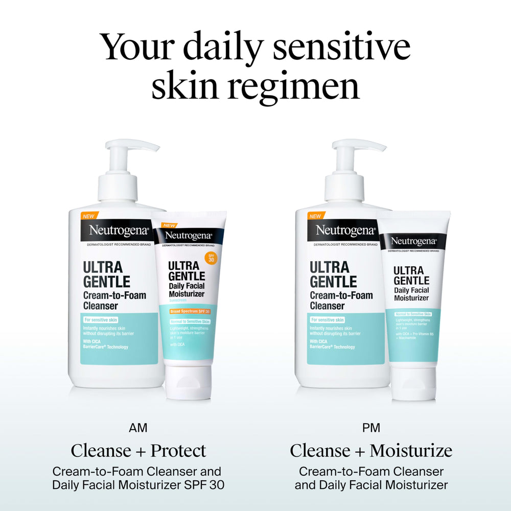 Neutrogena Ultra Gentle SPF30, idéal pour activités extérieures.