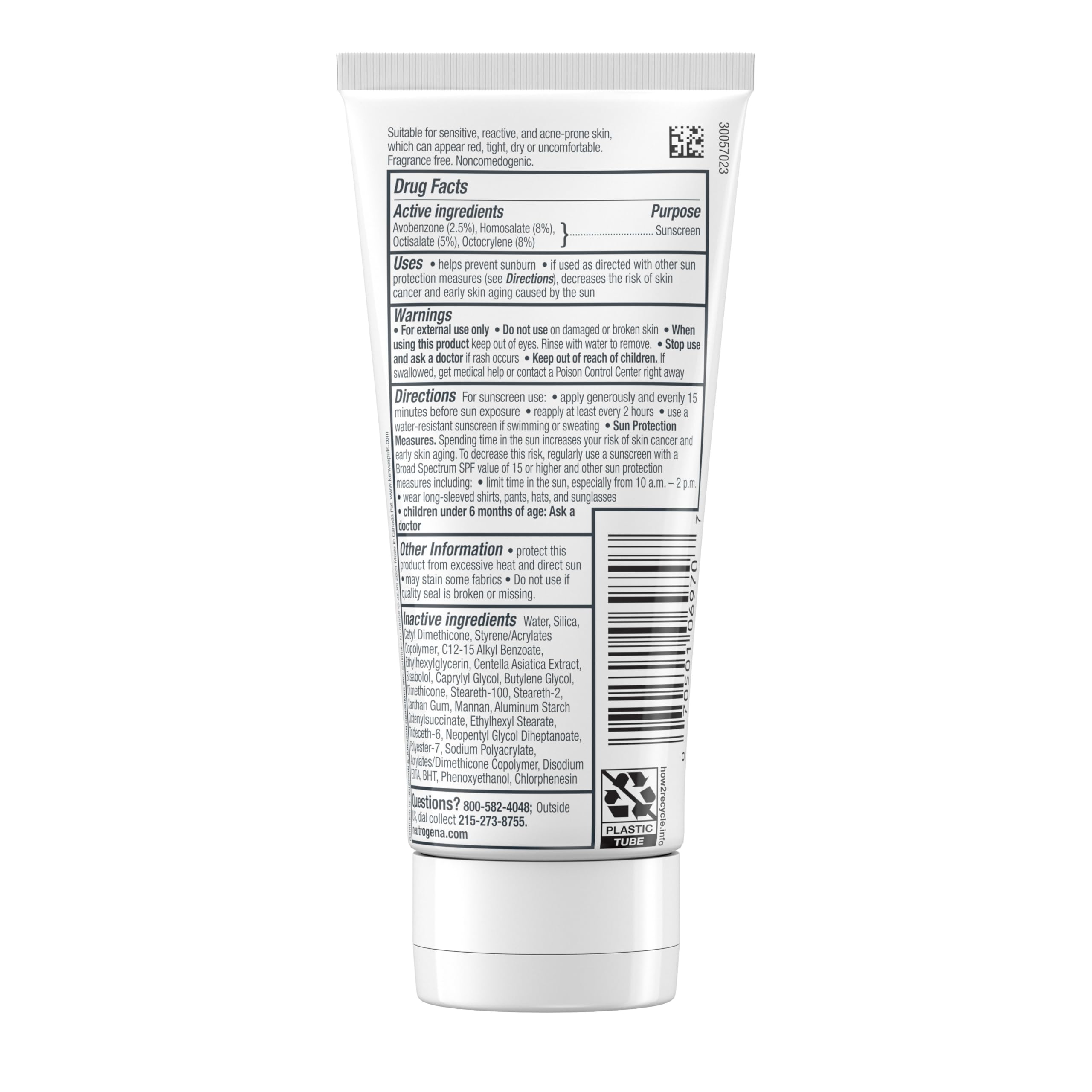 Neutrogena Ultra Gentle, routine visage simplifiée et hydratante.
