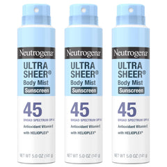 Brume solaire Neutrogena ultralégère pour le corps, fini léger et non gras.