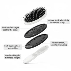 Brosse Nevecen avec coussin d air pour massage du cuir chevelu