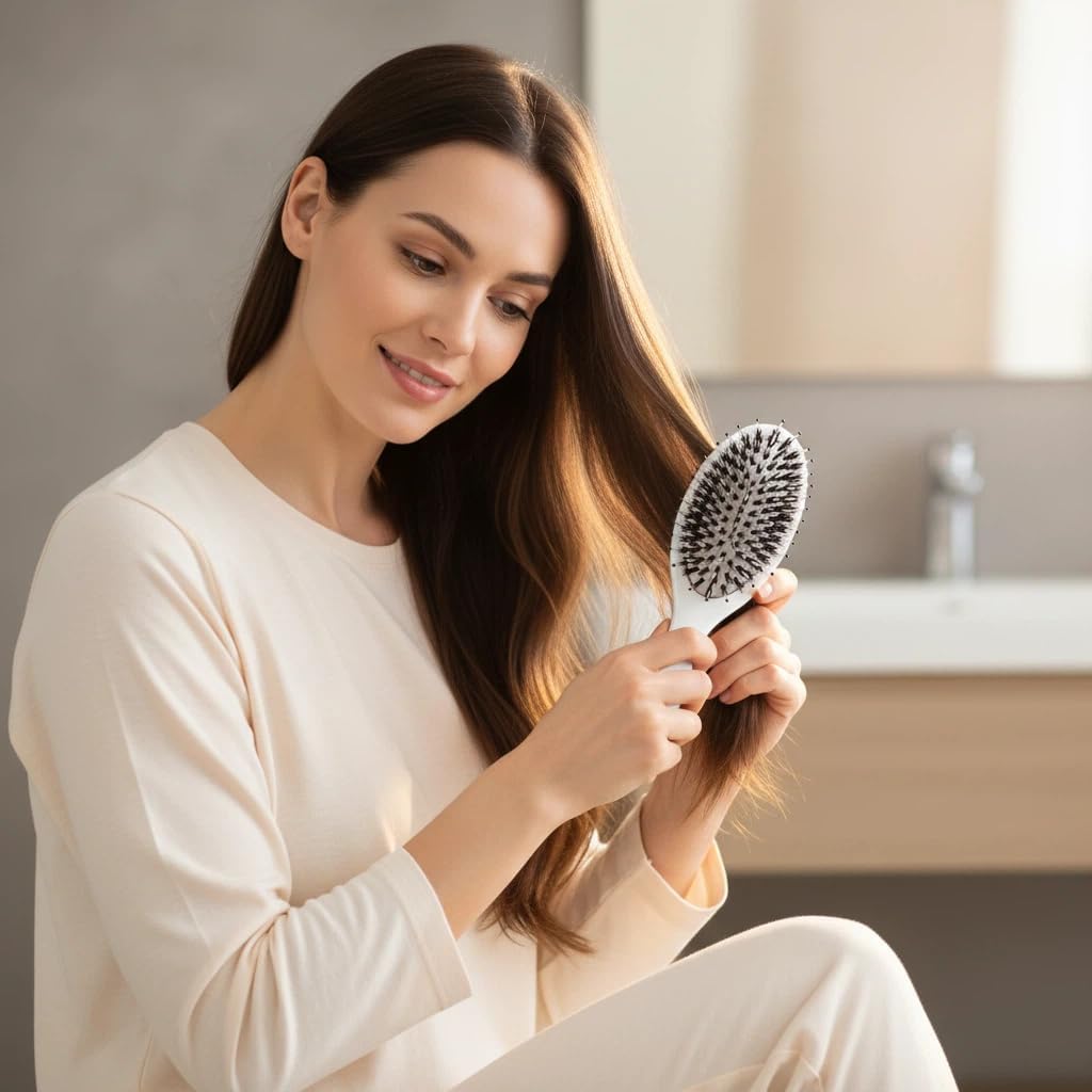 Brosse Nevecen adaptée à tous types de cheveux, y compris les boucles