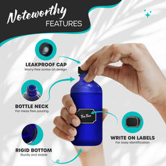 Bouteilles Nevlers 8 oz avec entonnoir pour un remplissage propre et sans fuite.