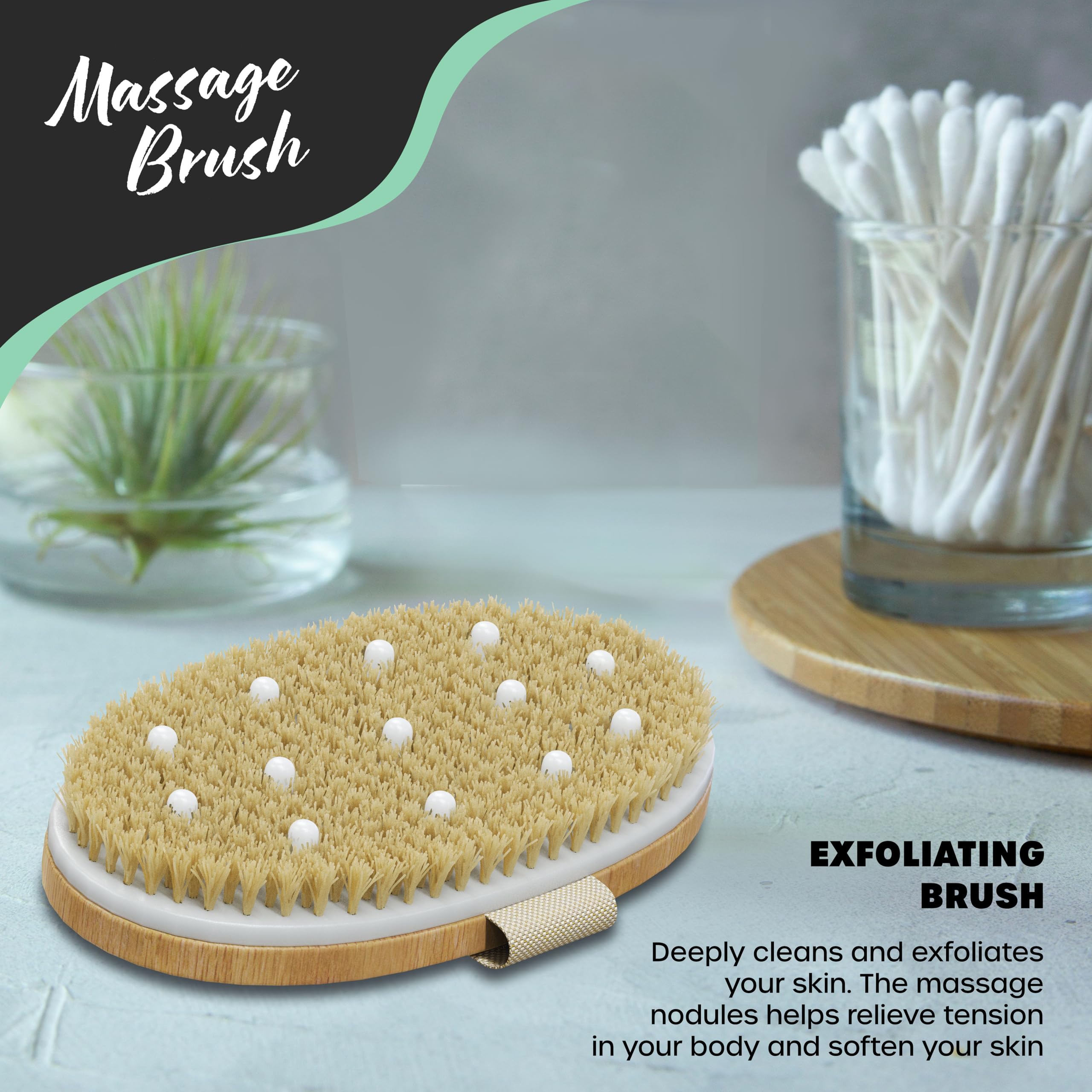 Brosse Nevlers corps exfoliante et naturelle pour routine quotidienne.