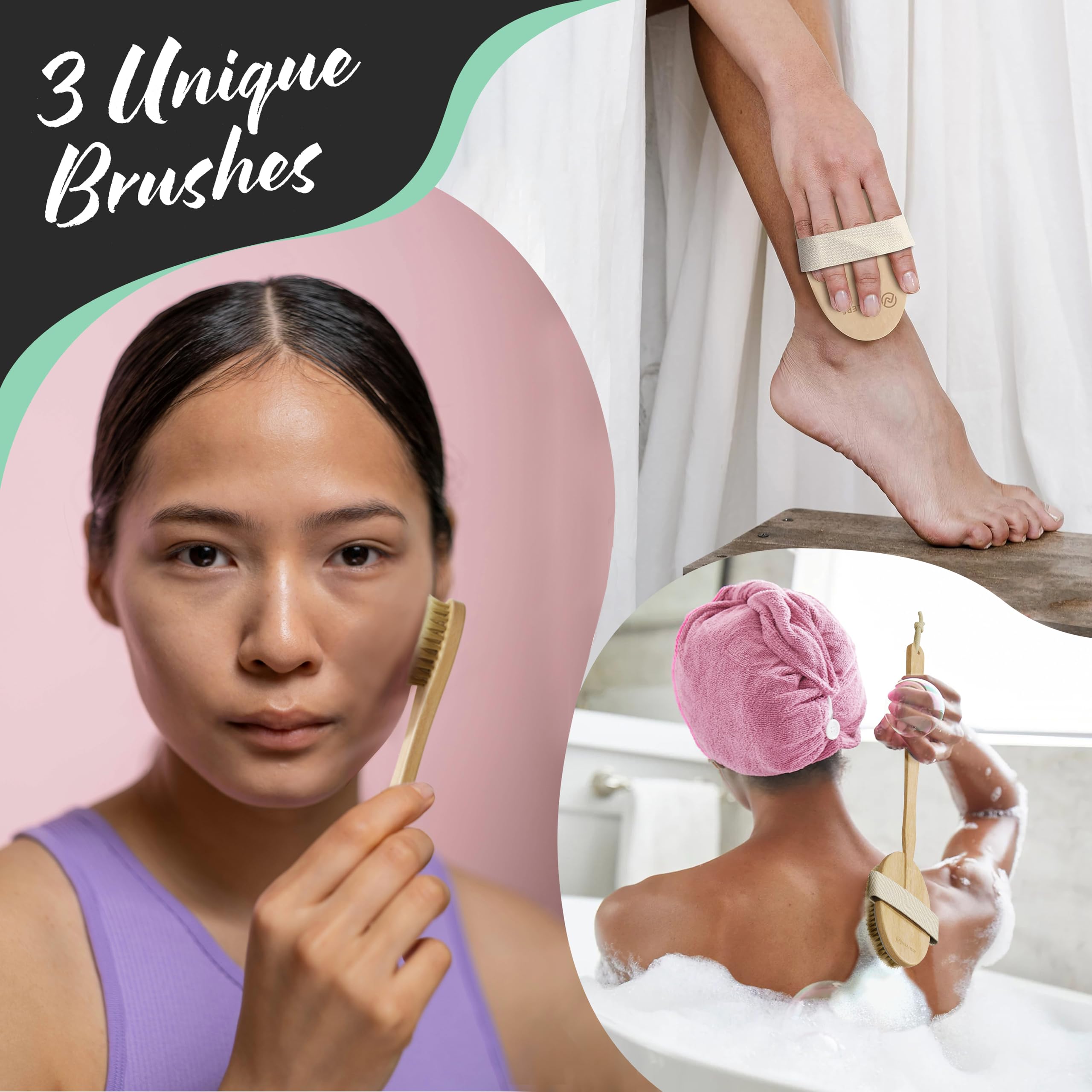 Brosse Nevlers visage délicate, idéale pour zones sensibles et nettoyage en douceur.