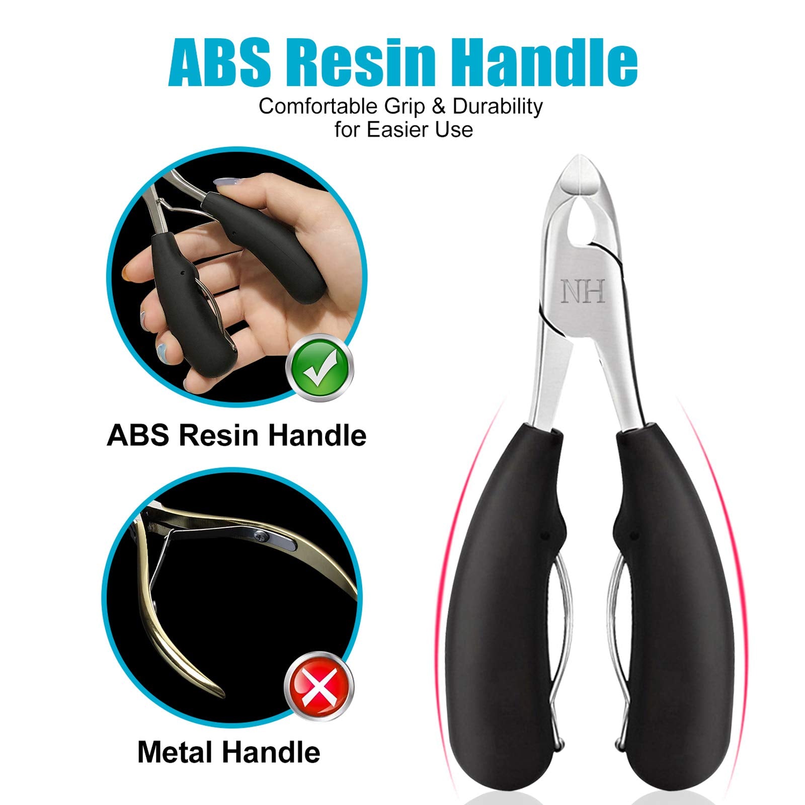 New Huing coupe-ongles podiatre avec ressort double pour une longue durée.