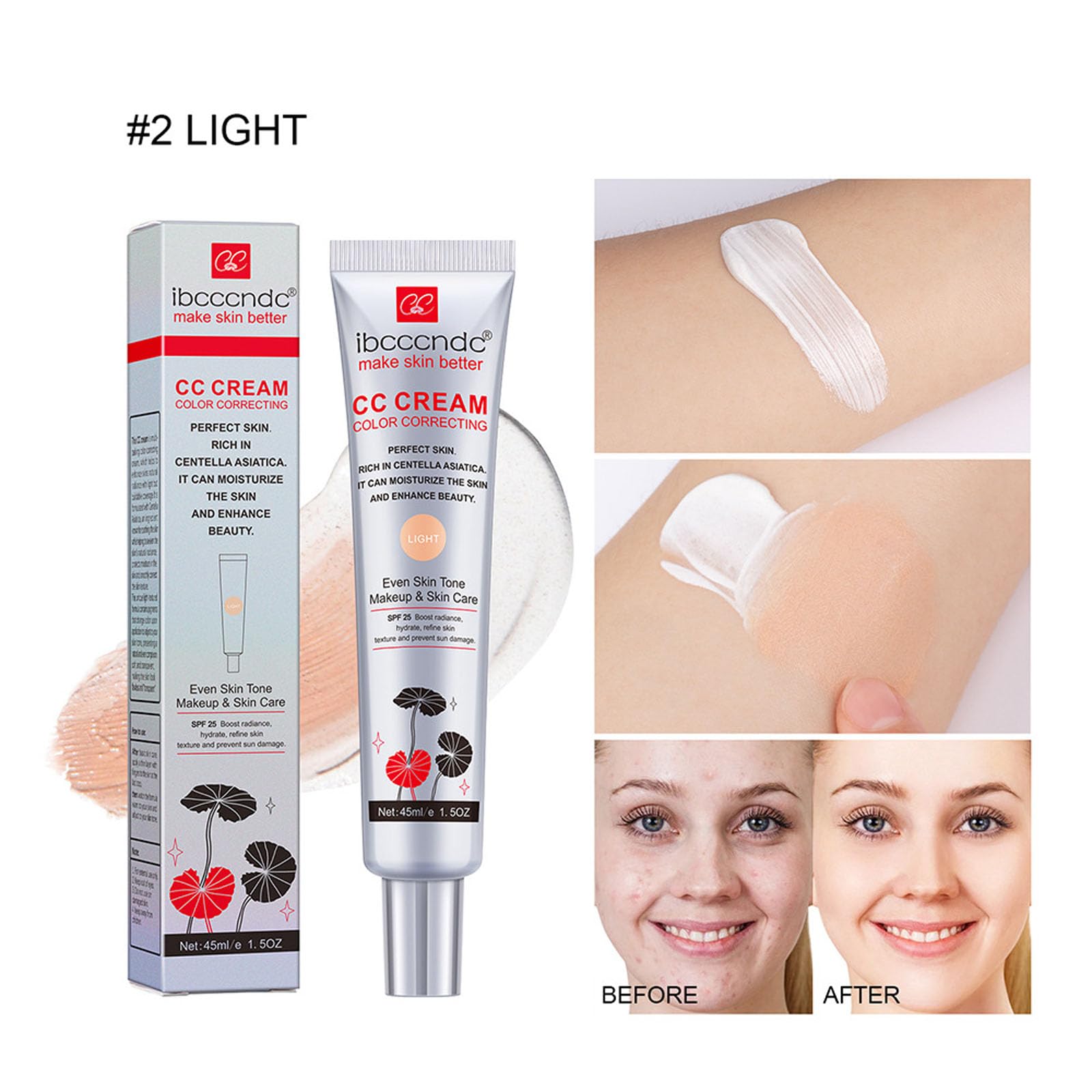 Nuancier des teintes New Irven CC Crème pour s'adapter au teint.