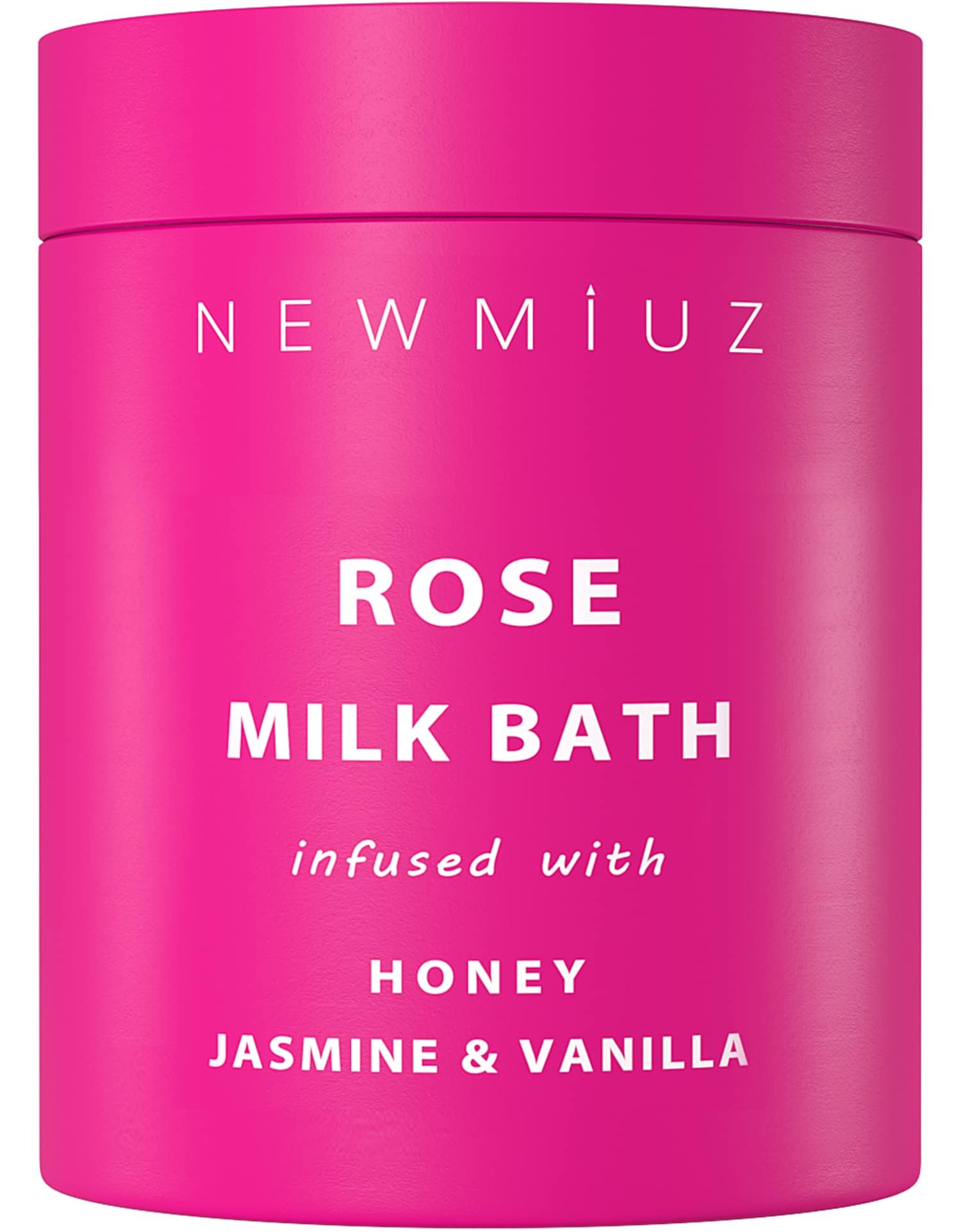 New Miuz bain lait rose coco apaisant : hydratation et douceur.