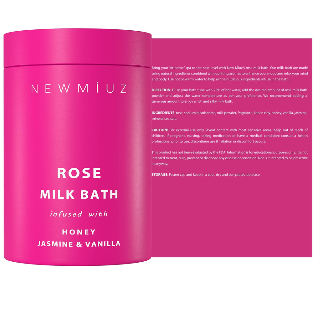 New Miuz bain rose lait texture veloutée enveloppante.