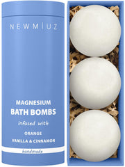 New Miuz bombe-bain magnesium orange : effervescence vivifiante pour relaxation quotidienne
