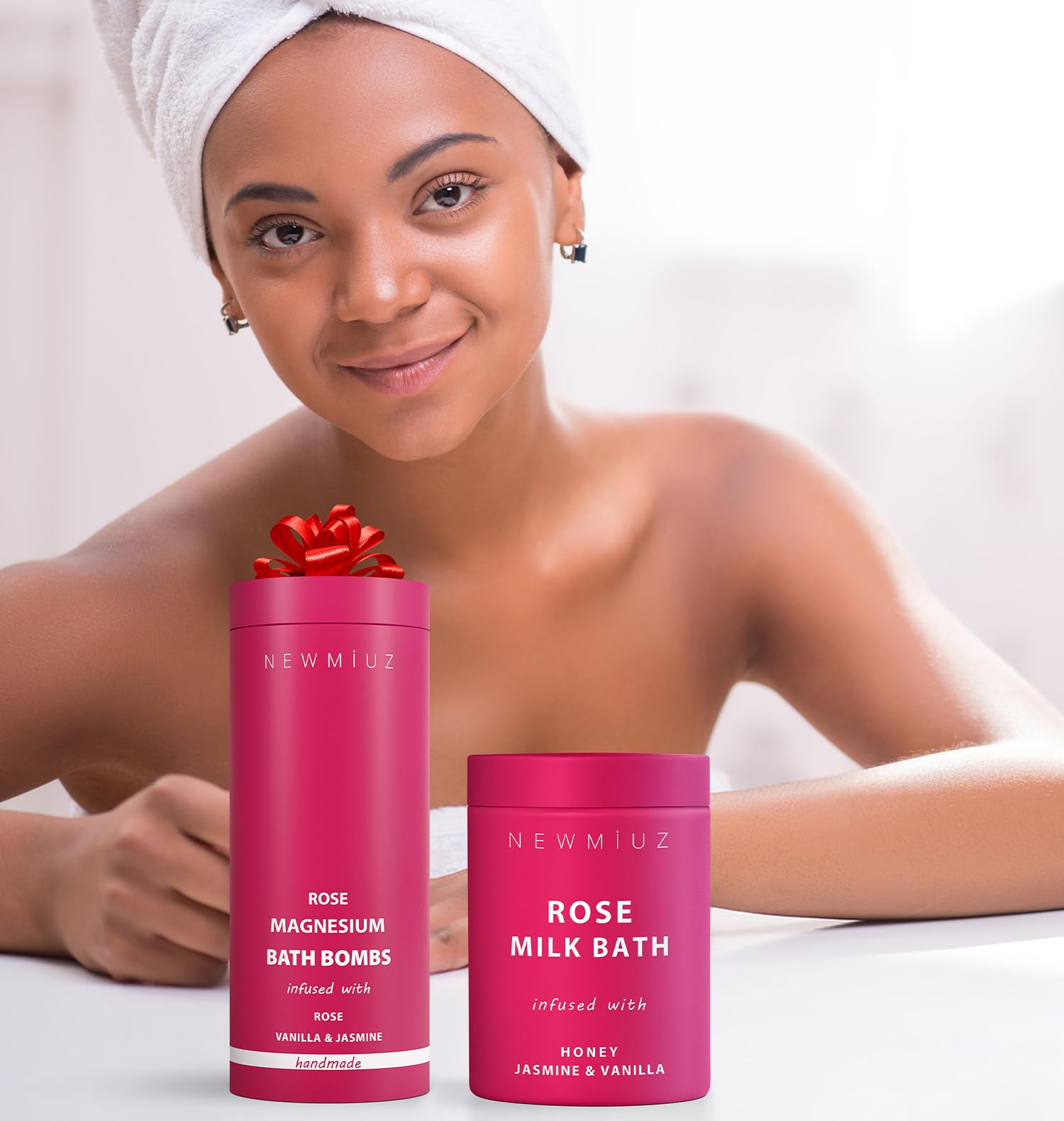 New Miuz soin peau sensibilite vanille jasmin apaise et nourrit doucement.