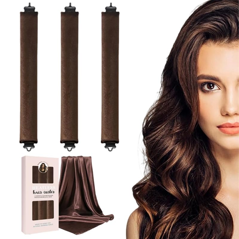 NEW NOAM rouleaux sans chaleur pour cheveux longs, boucles naturelles au réveil