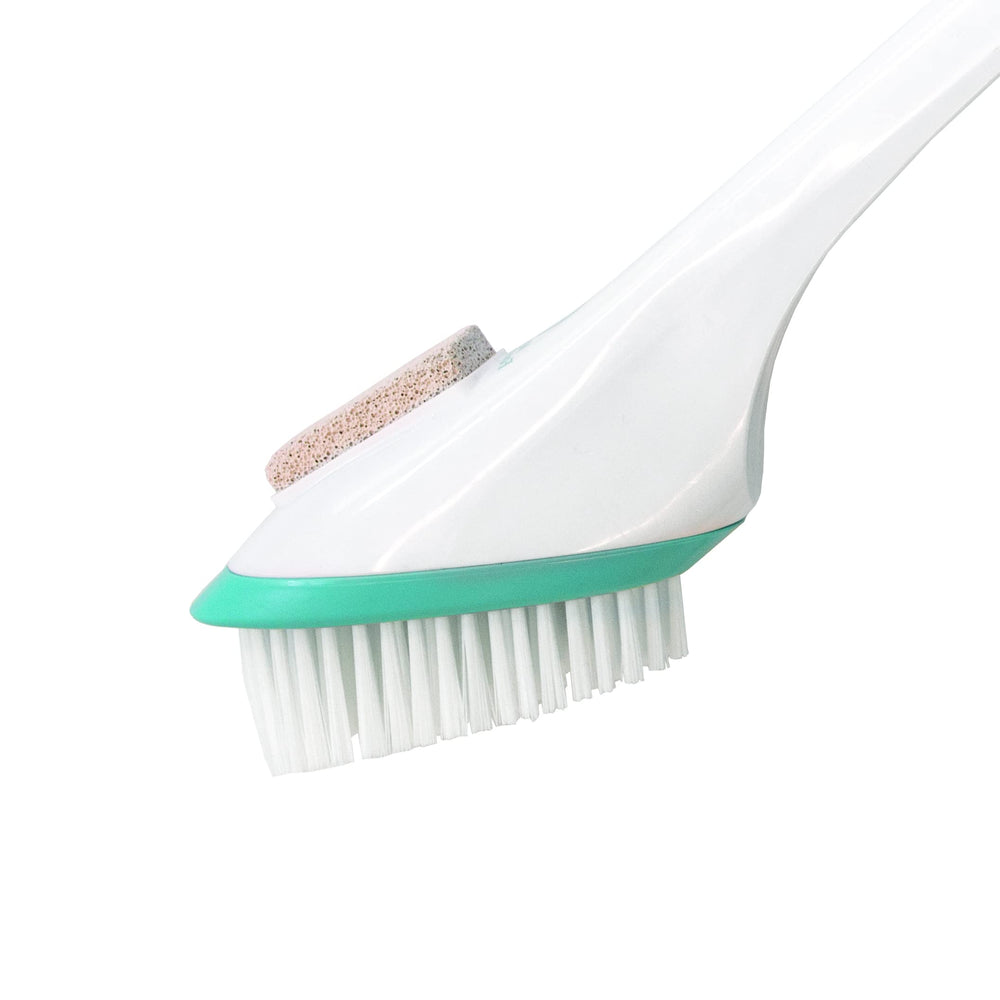 Brosse-pieds Miracle avec brins doux pour un massage léger et efficace.
