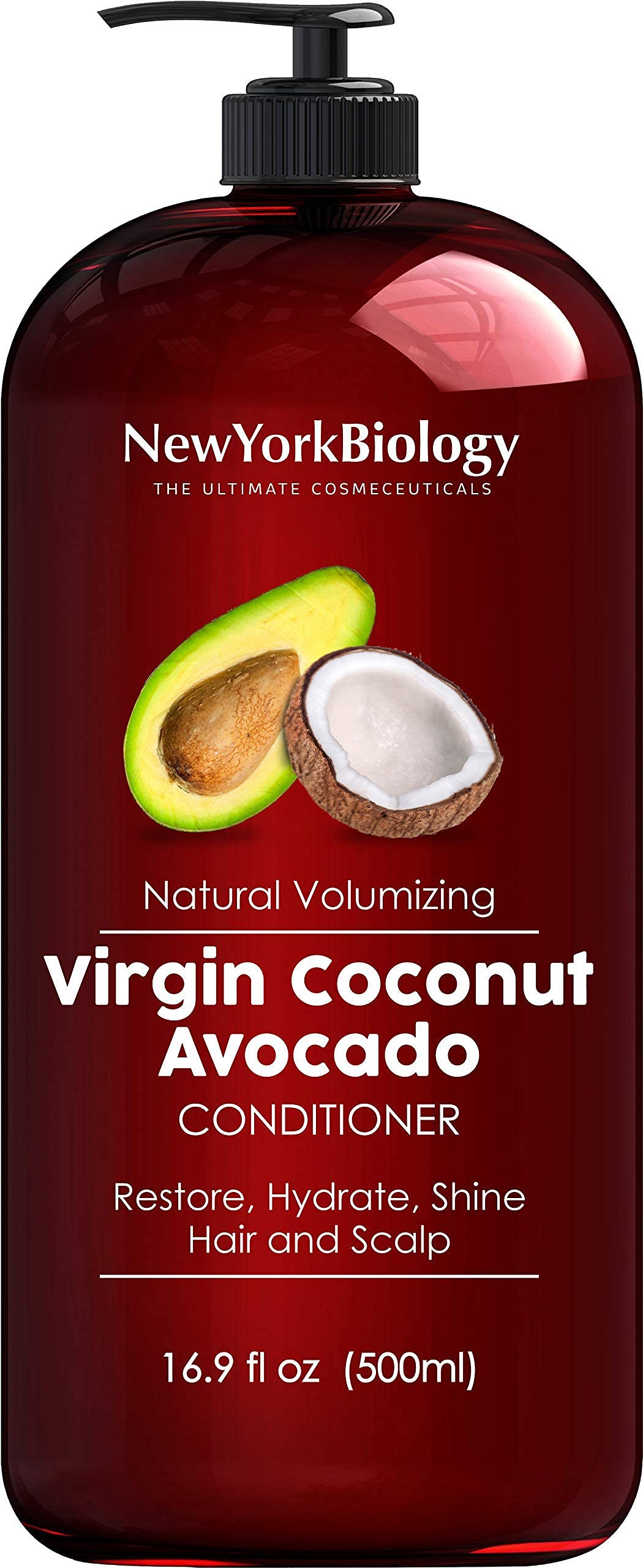 Conditionneur NEW YORK BIOLOGY: coco-avocat pour brillance et hydratation.
