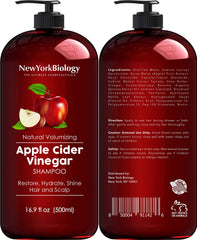 New York Biology Après-shampooing huile de coco et avocat, hydratation nourrissante.