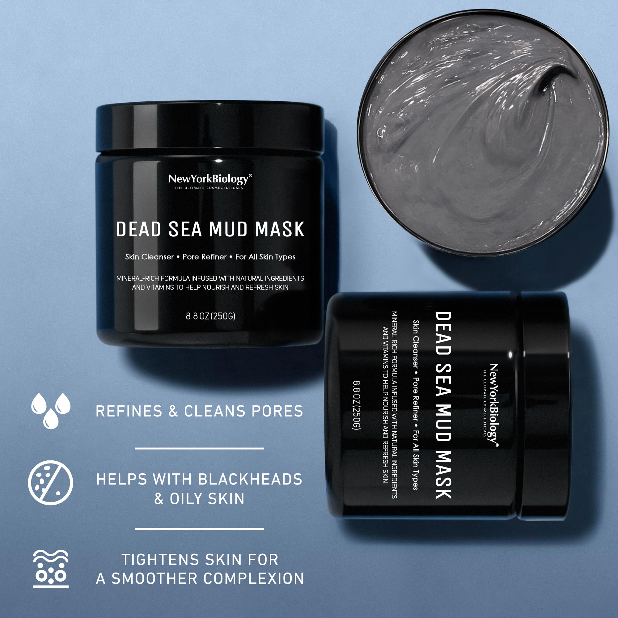 Formulé sans alcool, parabènes et sulfates, NEW YORK BIOLOGY respecte votre peau.