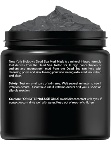 Masque Argile Mer Morte NEW YORK BIOLOGY – pores affinés et peau douce.