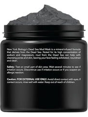 Masque Argile Mer Morte NEW YORK BIOLOGY – pores affinés et peau douce.