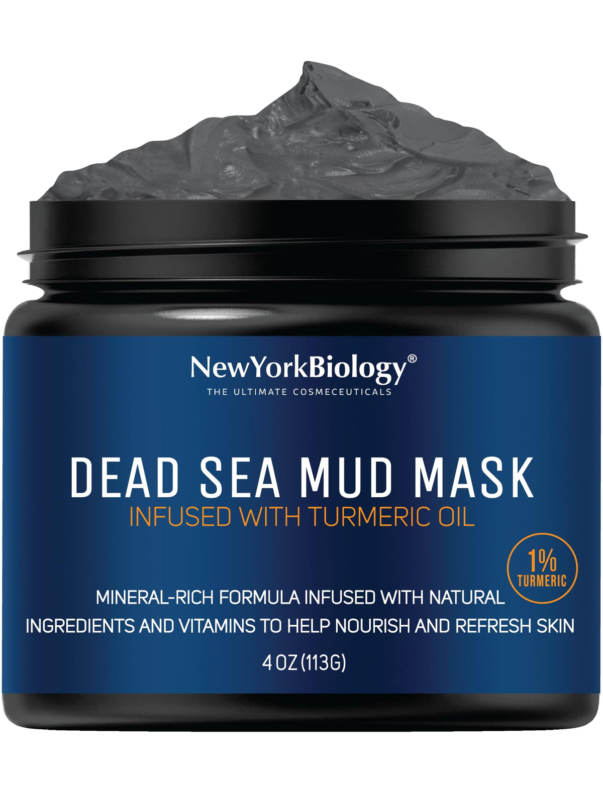 New York Biology masque argile mer-morte, purifiant en douceur visage et corps.