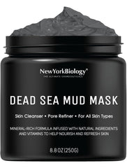 Masque Argile Mer Morte NEW YORK BIOLOGY pour visage et corps, nettoyage en profondeur.