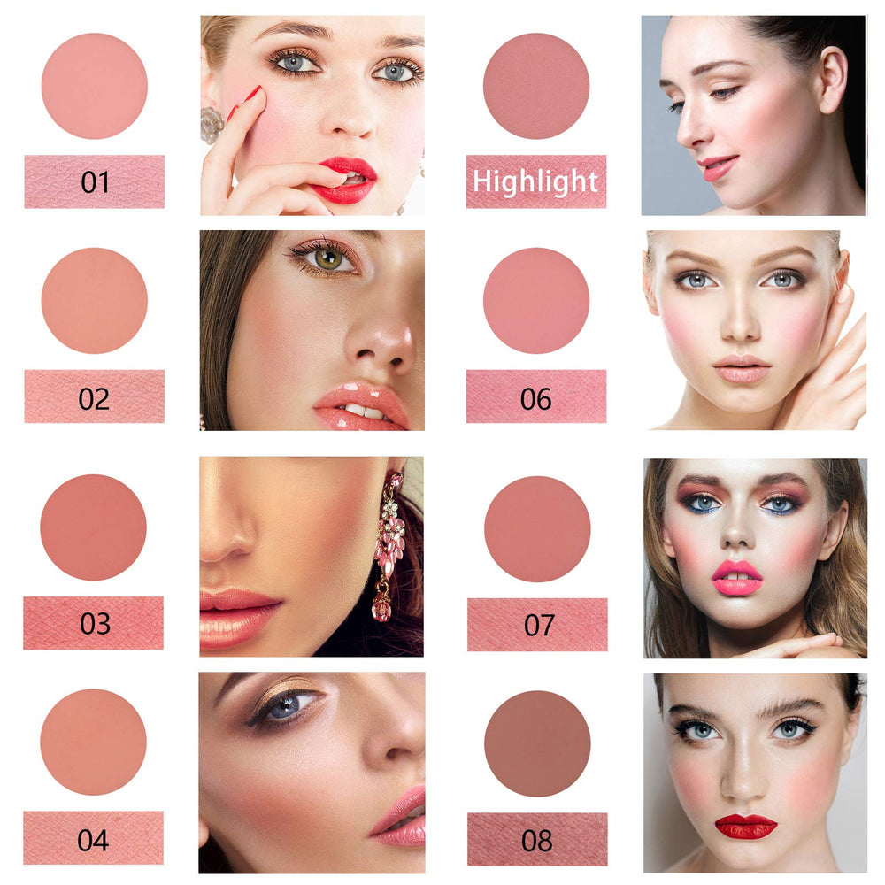 NewBang palette blush coffret compact, cadeau idéal et portable.