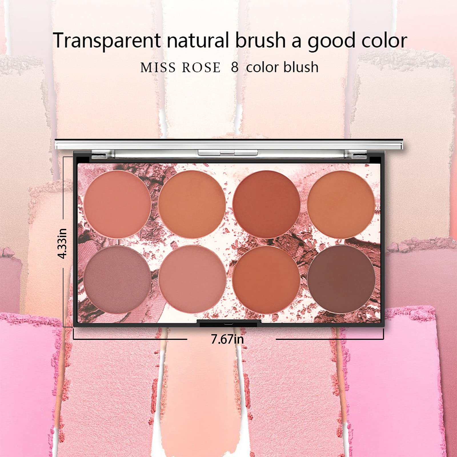 NewBang palette blush finition mate résistante à l'eau et à la transpiration.
