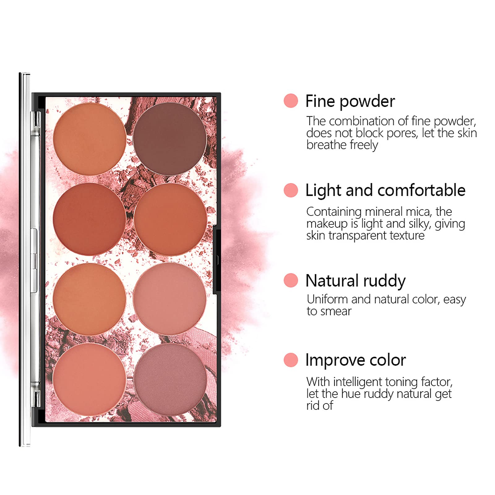 NewBang palette blush teintes contour et lumière pour modeler le visage.