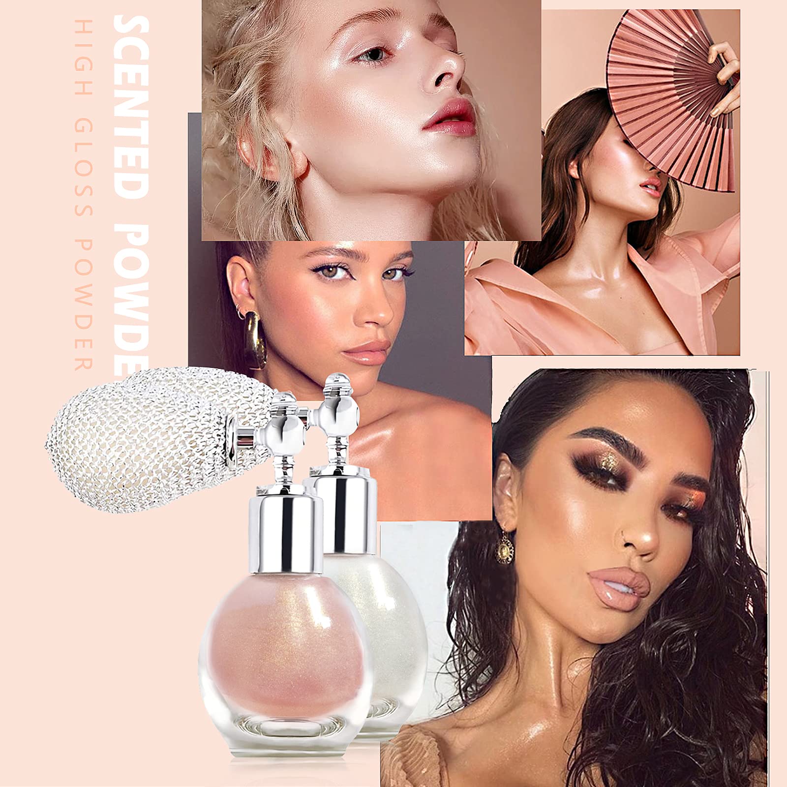 NewBang spray poudre highlighter bouteille portable facile à emporter