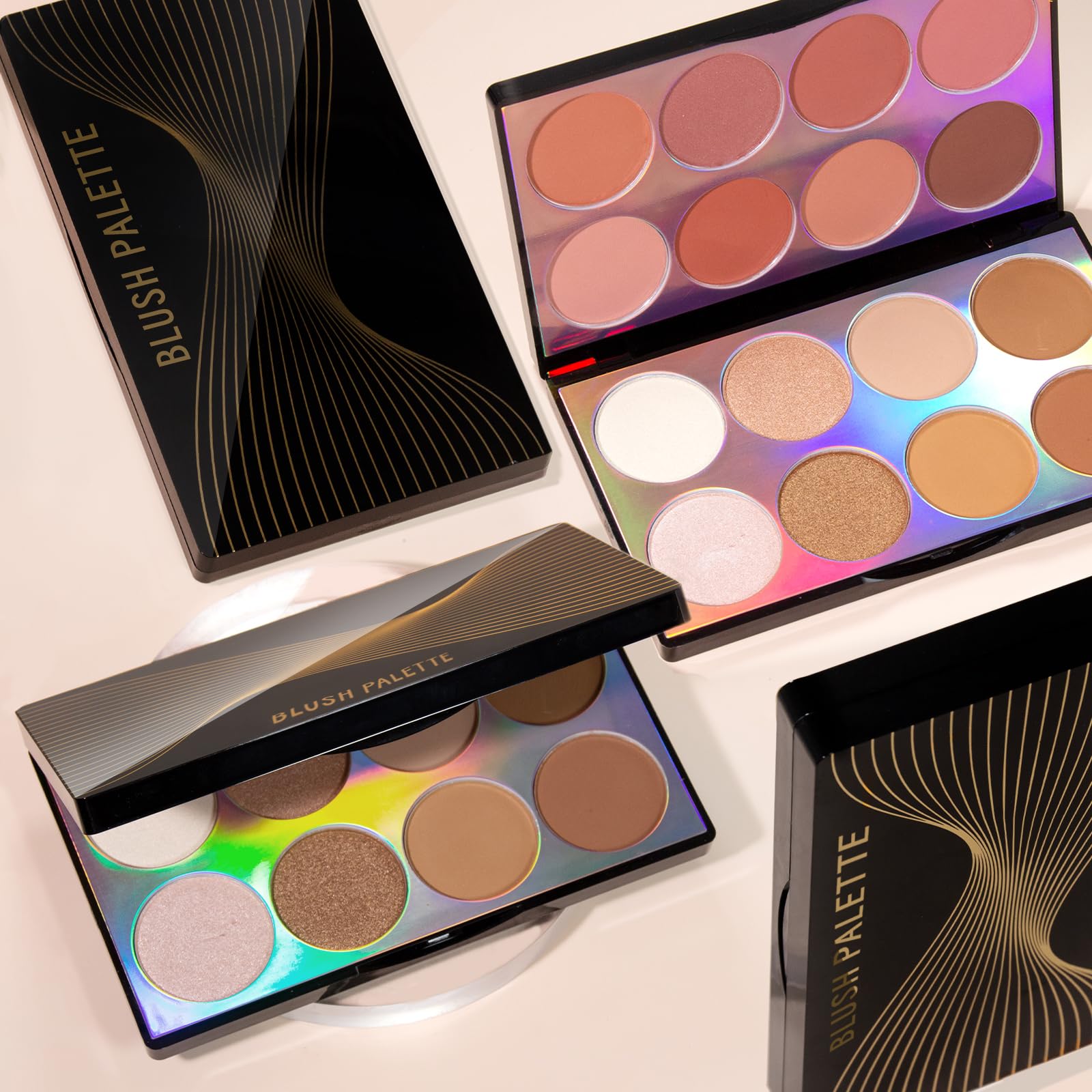 Utilisation polyvalente NewBang : fard à joues, contour et illuminateur pour styles variés.
