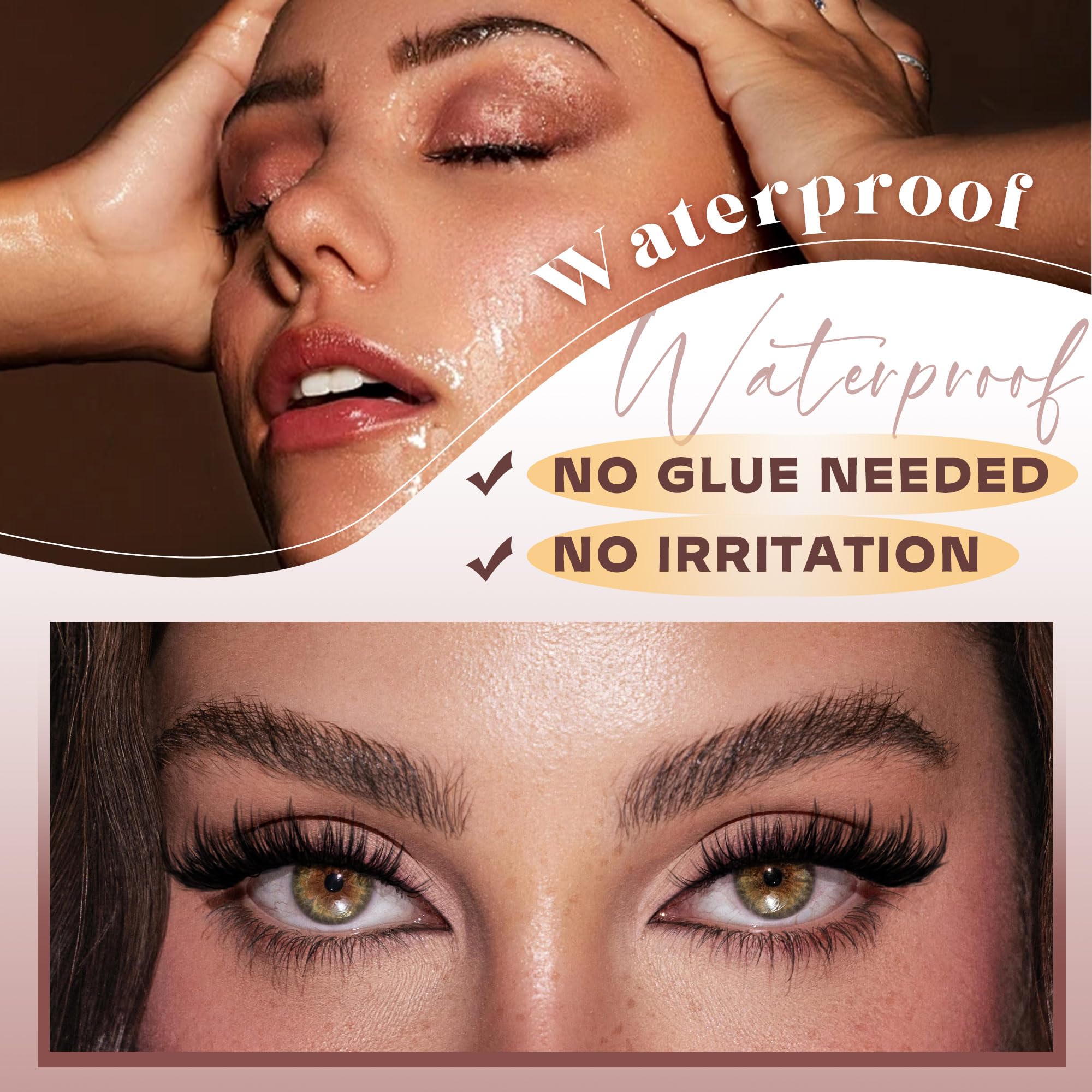 Newcally : bande coton des cils magnétiques pour un confort durable.