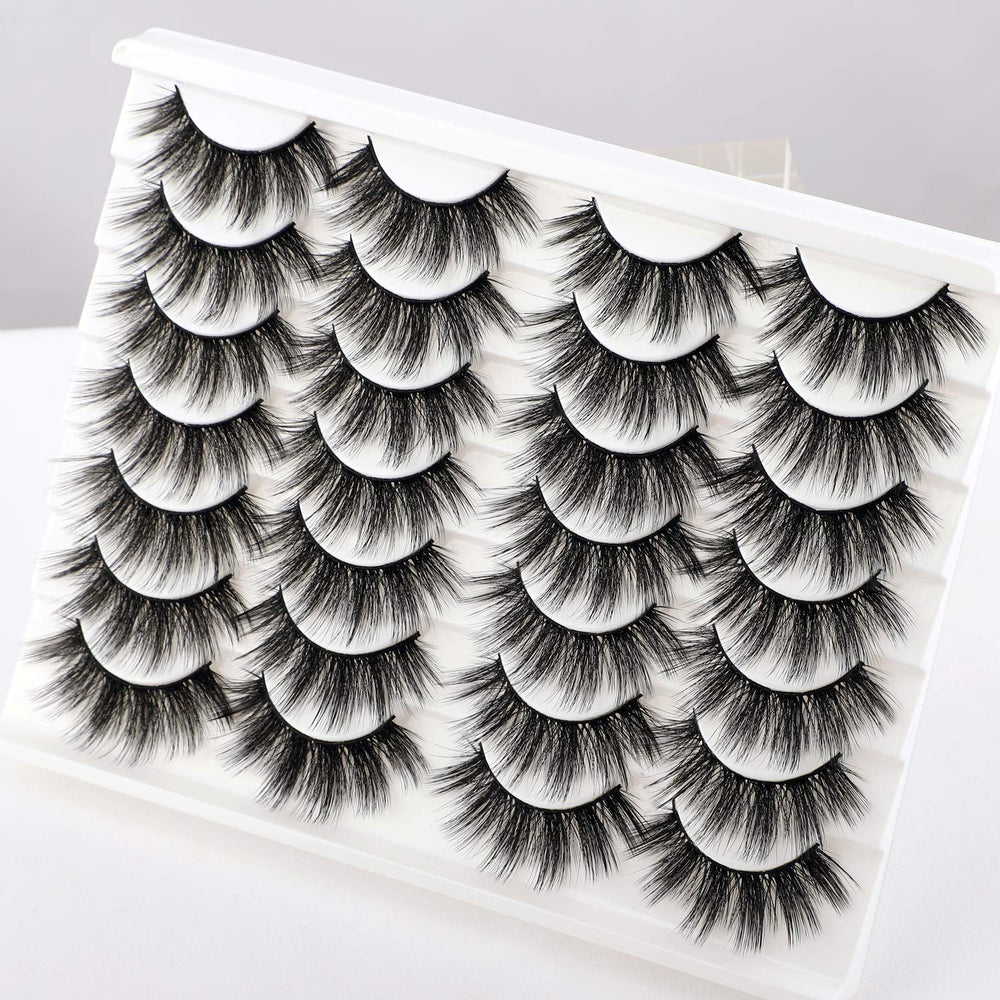 Newcally faux cils 20 mm – bande en coton souple pour un port confortable.