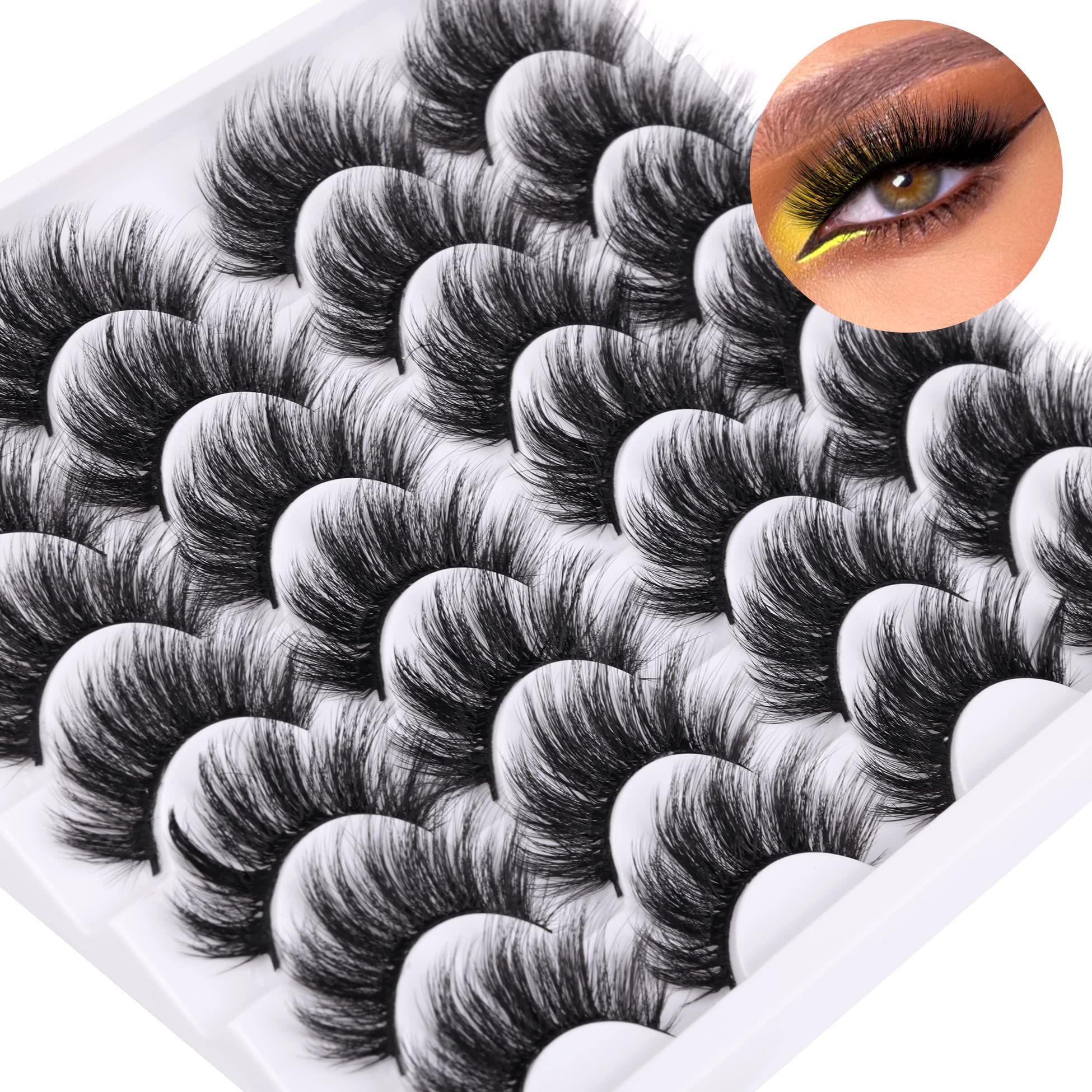 Newcally cils 20 mm – effet 3D et longue tenue pour les soirées.